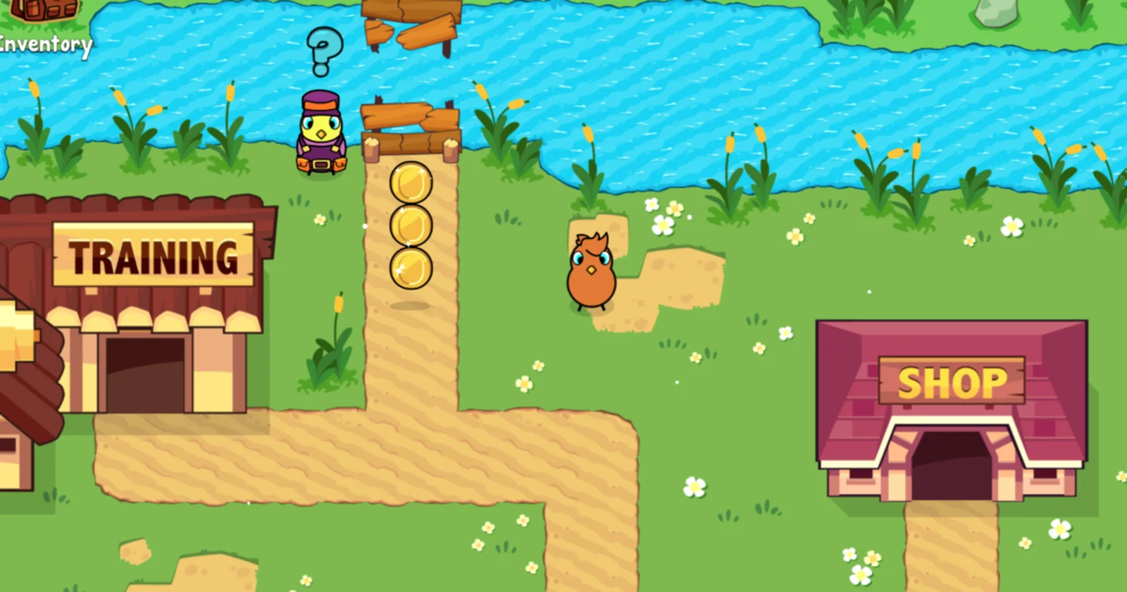 Duck Life Battle Training Interface Screenshot