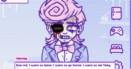 A character contemplating a difficult choice in a dimly lit setting