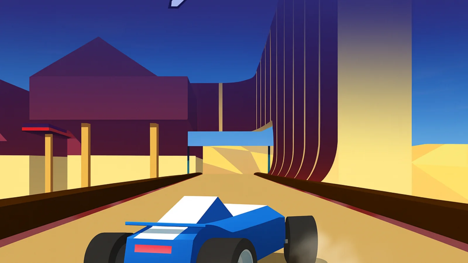 PolyTrack Racing Action